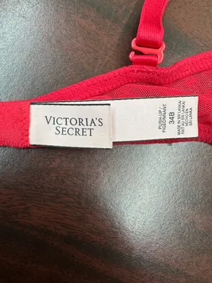Victoria’s Secret Red Push Up Bra Size 34B thumbnail 4