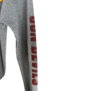 90s Vintage Arizona State University Sun Devils Gray Hoodie Sweatshirt Medium thumbnail 3