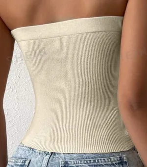 SheIn SXY Twist Front Rib Knit Tube Top thumbnail 2