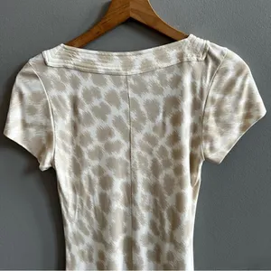 Class Roberto Cavalli Beige Cream Animal Print Dress Size 8 Leopard Short Sleeve thumbnail 14