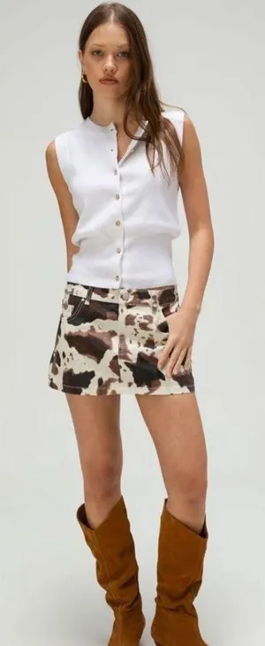 Tilly's Cowboy Print Skirt thumbnail 1
