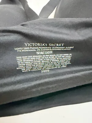 Victorias Secret Lightly Lined Plunge Bra Bralette Molded Cup Padded Black thumbnail 10