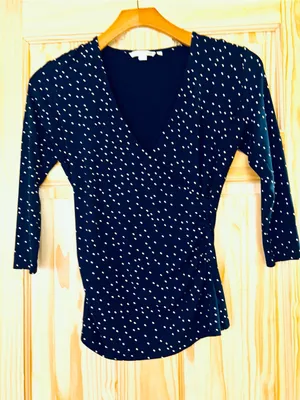 Boden Navy Polka Dot Wrap thumbnail 2