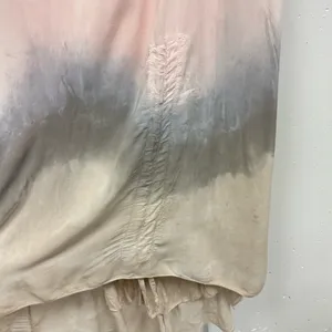 Boutique‎ Made In Italy Tie Dye Neutral High Low Sleeveless Maxi Dress Beige Med thumbnail 7