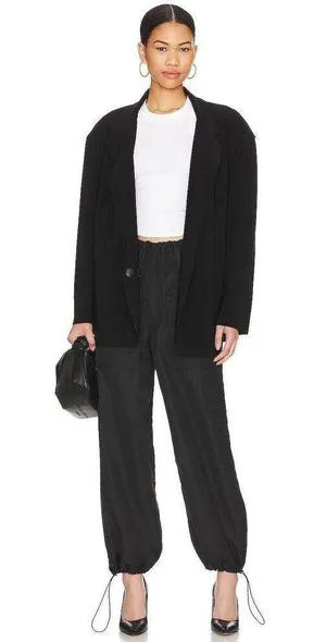 SNDYS. Paloma Pant Black Size US 6 AU / UK 10 Cargo Parachute Drawstring thumbnail 9