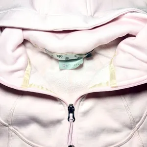 Athleta Soft Pink Zip-Up Hoodie *FEW SMALL PINHOLES* thumbnail 2