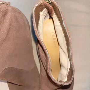 Tesori Leather Back Zip Bootie Brown Size 9‎ thumbnail 5