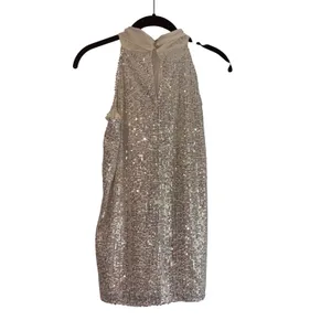 Calvin Klein‎ Sequin Dress Halter Neck Sleeveless Party Sparkle Size S thumbnail 2