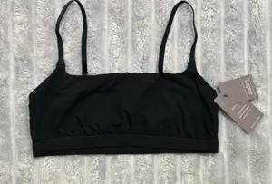 Auden Black Stretch Bralette with Adjustable Straps thumbnail 1