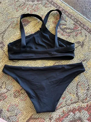 NWOT L*Space high neck bikini set black small thumbnail 4
