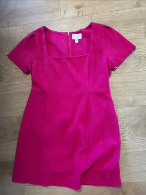 Lilly Pulitzer Pink Brinley Stretch Shift Dress Pink Jacquard Size XL, New NWOT thumbnail 2
