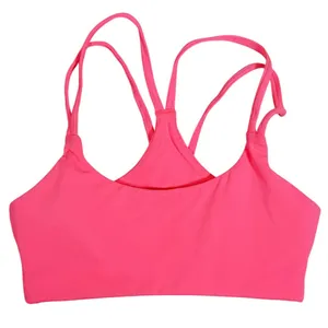 Fabletics 2 pc Workout SET Sports Bra & Biker Shorts XS Hot Pink Gym Athletic thumbnail 3