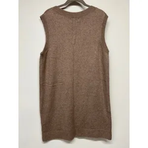 Old Navy V-Neck Sweater Vest‎ Dress Brown Knit Size Large NWT Coastal Preppy thumbnail 6