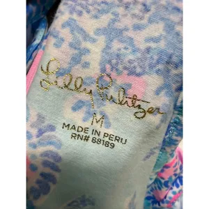 Lilly Pulitzer Billie Tank Top Ibiza Now You See Me Halter Ruffle‎ M thumbnail 4