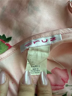 Y2K Cruz Pink Floral Satin Maxi Slip Dress Cowl Neck Coquette Barbiecore thumbnail 3