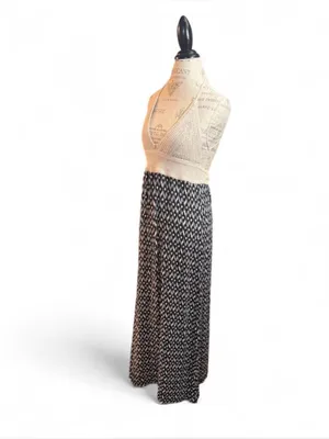 Surf Gypsy Crochet Bodice Halter Maxi Dress Sz M thumbnail 3