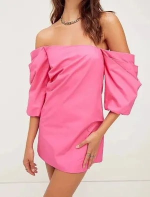 Free People X Mare Mare Carlie Off Shoulder Tunic Mini Dress thumbnail 1