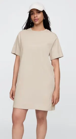 NWT GAP Relaxed T-Shirt Dress 100% Cotton Frosty Morning Women's Medium thumbnail 1