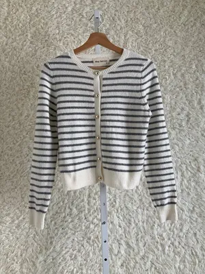 MAY BERRIES WOMEN'S SOFT STRIPED CARDIGAN~SIZE SMALL thumbnail 2