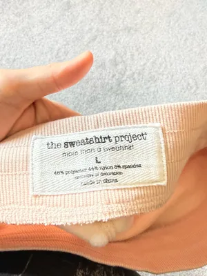 Light Pink joggers/sweatpants. The sweatshirt project. Size L thumbnail 4