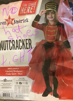 Dress America Nutcracker costume Red Size none thumbnail 1