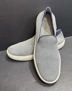 Rothy's Minimalist Preppy Designer The Original Slip On‎ Sneaker 8 Anchor Navy thumbnail 1
