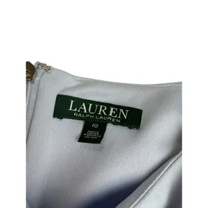 Lauren Ralph Lauren Light Blue Bell Sleeve Shift Dress Size‎ 10 Boat Neck Crepe thumbnail 5