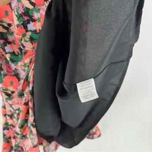 J. Crew Mercantile Neon Floral Print Ruched Waist Sleeveless Flounce Dress‎ thumbnail 7