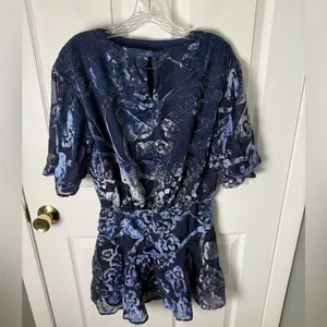 Free People Manuka Burnout Velvet Mini Dress S thumbnail 4