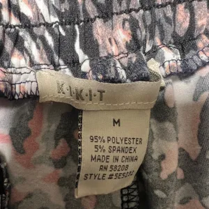 KIKIT Pants M Abstract Animal Print Elastic Waist Polyester Spandex‎ Pull On thumbnail 7