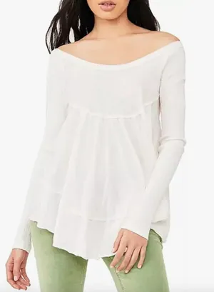 NWT Free People It's Always You long sleeve shirt size extra small XS thumbnail 1