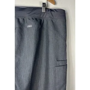 FIGS Womens Kade Cargo Pull On Nursing Medical Scrub Pants XXL P Graphite Gray thumbnail 5