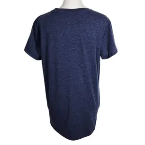 Blue Mountain Navy Short Sleeve V-Neck T-Shirt Size Medium thumbnail 2