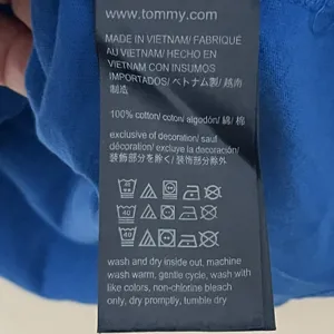 Tommy Hilfiger Blue Graphic T-shirt Short Sleeve Woman's Size Large‎ thumbnail 5