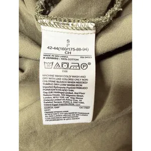 GAP Utility Popover Shirt Dress Women Sz Small Army Green Minimal Hipster Casual thumbnail 6