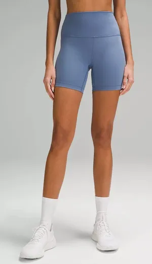 lululemon Wunder Train High-Rise Short 6" - Oasis Blue thumbnail 1