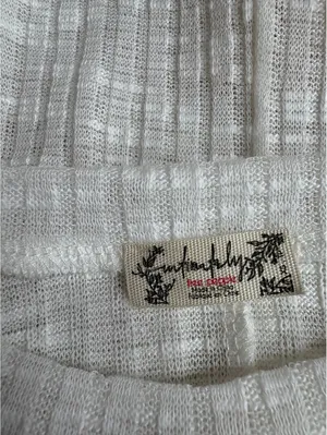 Free People White Textured Long Sleeve Knit Top by Sanctuary thumbnail 5
