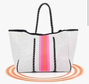 Neoprene Lemonbella Tote Bag White thumbnail 1