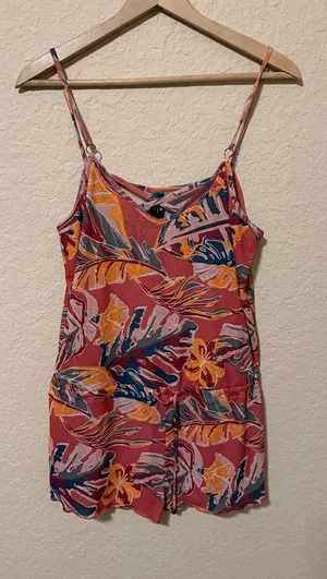 Endless Sun Women's Floral Swim Coverup in Coral thumbnail 1