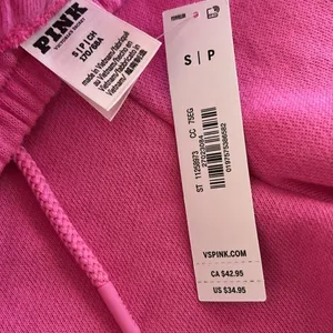 Victoria's Secret PINK Ivy Fleece Classic Shorts, Color Pink, Size Small, NWT thumbnail 11
