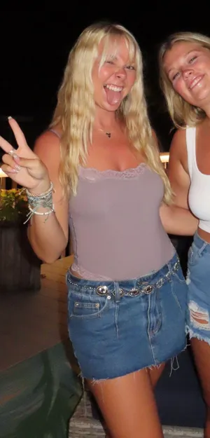 Edikted Denim Mini Skort thumbnail 1