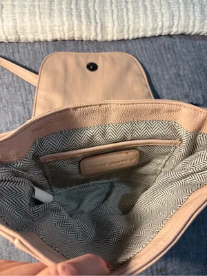 Steve Madden crossbody bag in pink blush with Silver Chain strap thumbnail 6
