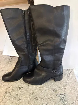 Easy Street Jewel Plus Women's 7.5 Wide Calf Riding Boots - Black Knee-High NWT thumbnail 8