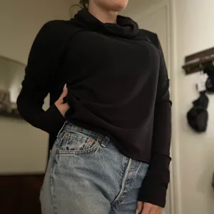 Free people black cowl neck sweater‎ size small thumbnail 2