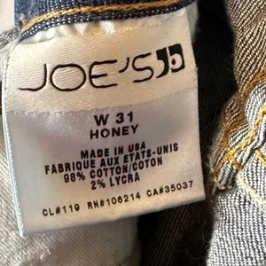 Joe’s Honey Bootcut Fit Denim Jeans Pants Slightly Distressed Harvey Wash W31 thumbnail 5