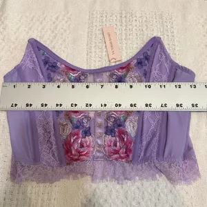 Victoria’s Secret Medium Dream Angels embroidered corset top BC 3187 thumbnail 3