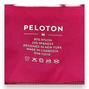 Peloton‎ Move Mission Tulip Hem Leggings Sz M High Rise Pink Cycling Athletic thumbnail 4