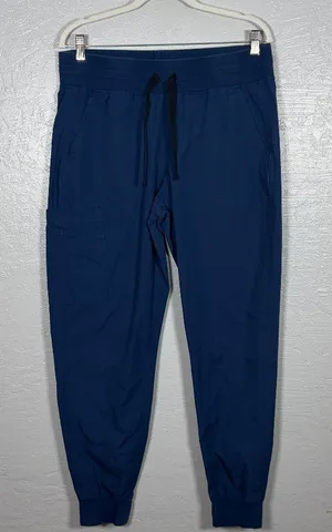 Carhartt Force Women L Navy Blue Essential Jogger Scrub Pants Medical Nurse thumbnail 1