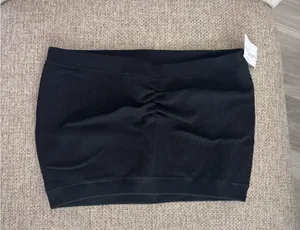 American Eagle Black Ruched Women's Bandeau thumbnail 1