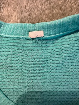 lululemon athletica Light Aqua Short Sleeve swiftly Tee thumbnail 2